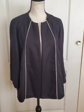 L'atelier Cache black dressy open blazer sz 38